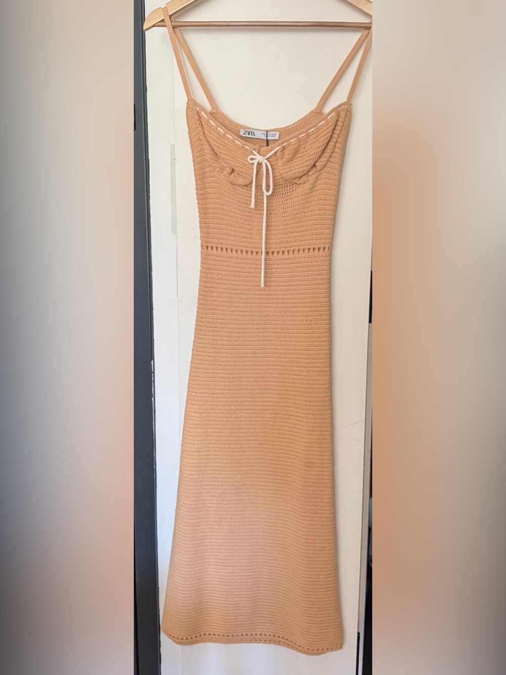 Zara Crochet Summer Midi Dress (Never Worn, has tags)
